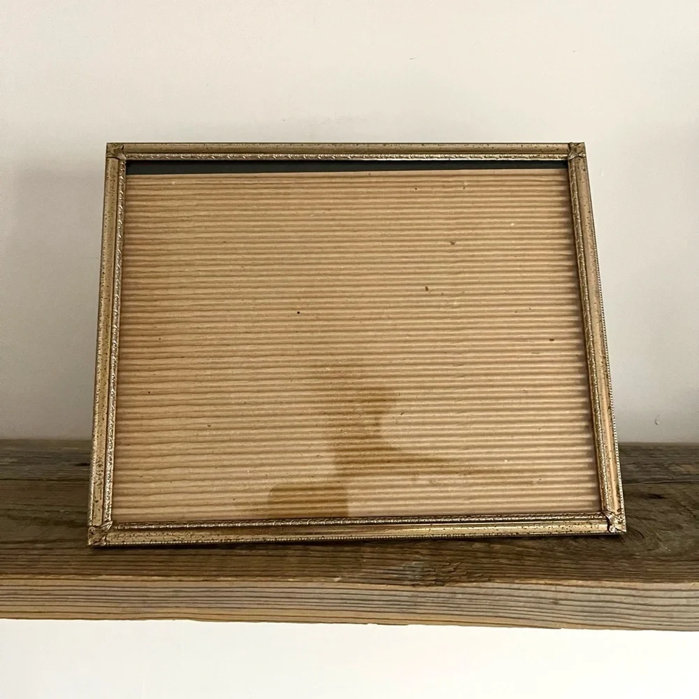 Vintage Gold Metal Photo Frame